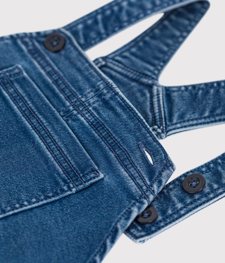 Denim fleece jurk voor meisjes blauw