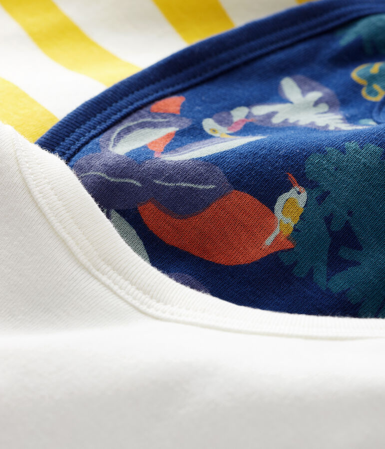 Lot de 3 bavoirs b&eacute;b&eacute; en c&ocirc;te variante 1