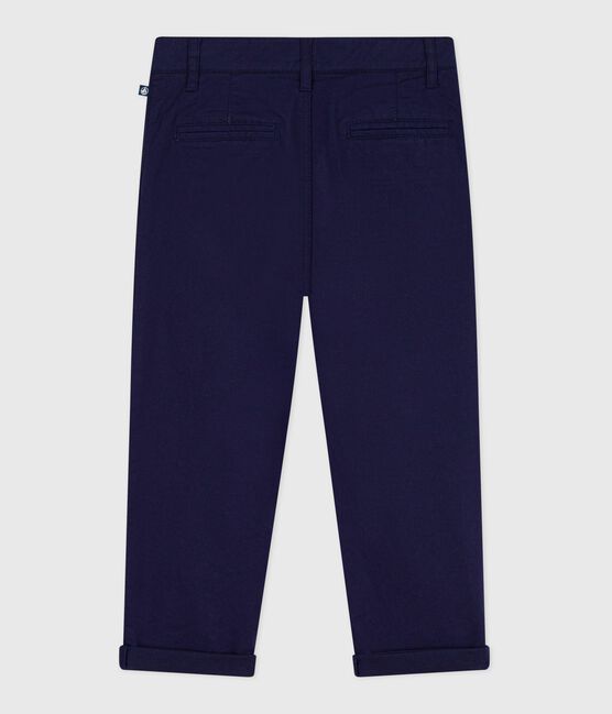 Pantalon enfant en coton bleu SOIR