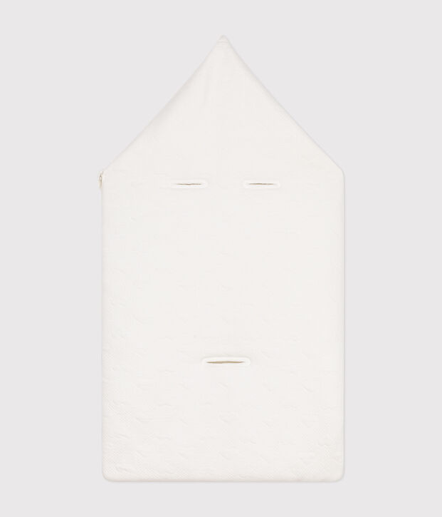 Nid d'ange en tubique b&eacute;b&eacute; blanc