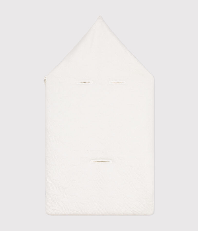 Nid d'ange en tubique b&eacute;b&eacute; blanc