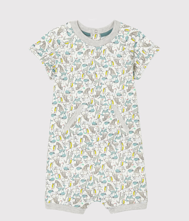 Combicourt b&eacute;b&eacute; gar&ccedil;on imprim&eacute; blanc/multicouleur