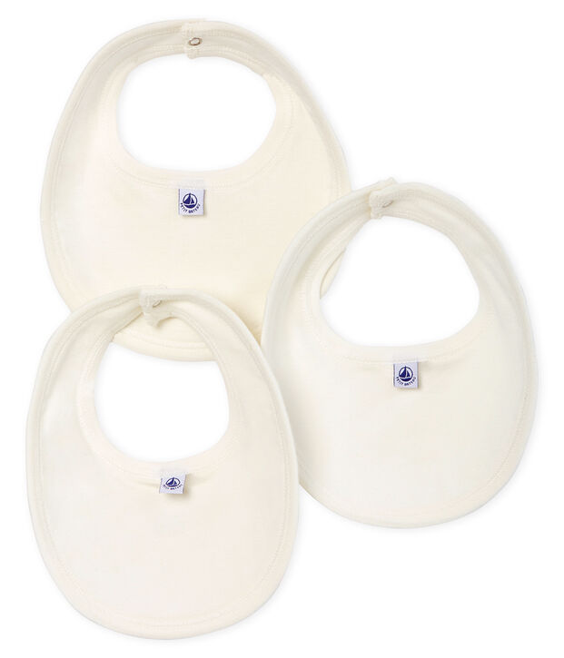Trio de bavoirs b&eacute;b&eacute; en c&ocirc;te multicouleur