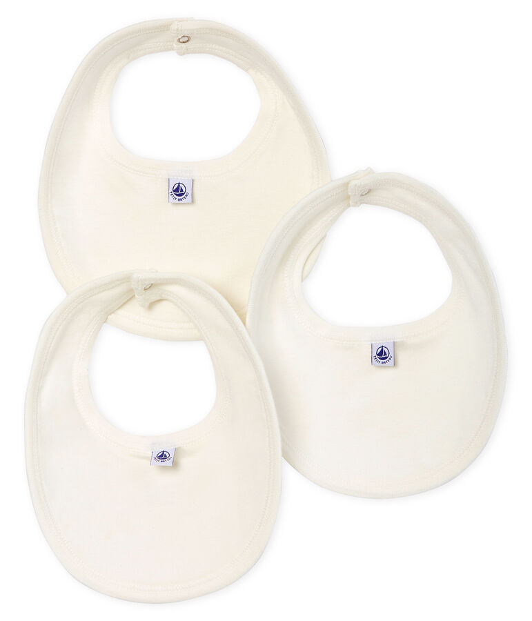 Trio de bavoirs b&eacute;b&eacute; en c&ocirc;te multicouleur