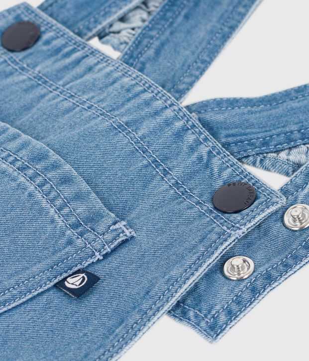 Katoenen salopettejurk voor kinderen blauw