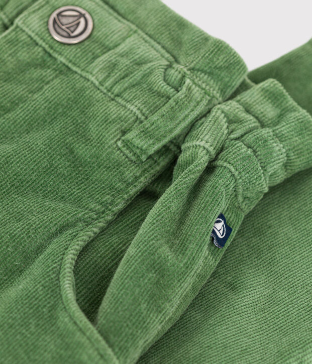 Fluwelen broek voor meisjes groen