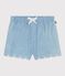 Short bébé en chambray brodé bleu BLEU CLAIR
