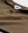 T-shirt met korte mouwen voor babyjongens bruin SHITAKE