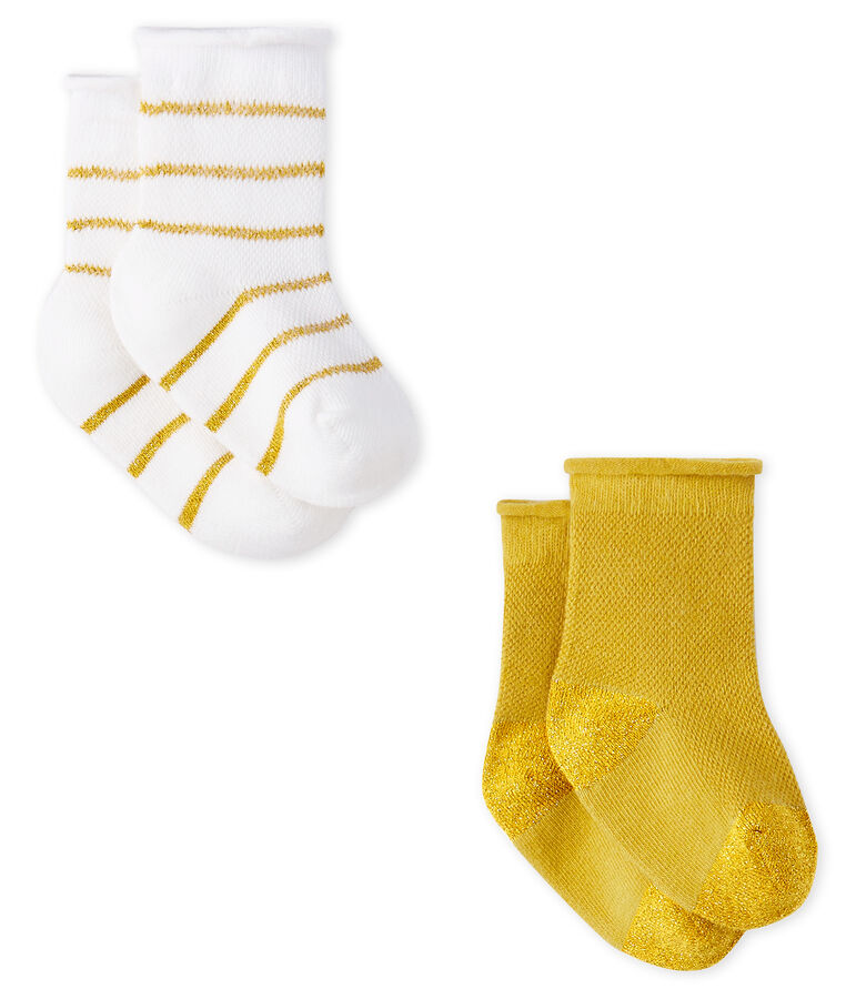 Lot de 2 paires de chaussettes l&eacute;g&egrave;res b&eacute;b&eacute; fille variante 1