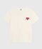 Katoenen dames-T-shirt met korte mouwen - Le Droit ecru MILK