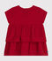 Robe manches courtes bébé rouge AURORA