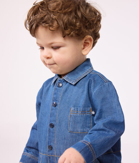 Lang babypakje in jeans blauw DENIM CLAIR