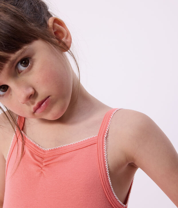 Set van katoenen hemdjes met bandjes en Op&eacute;ra-print voor kinderen multicouleur