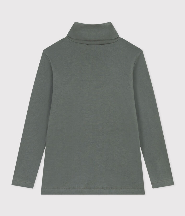 Sous-pull en coton enfant fille / gar&ccedil;on vert