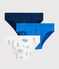 Set van 3 slips voor jongens met print "Paris" variante 1