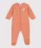Babypyjama van velours roze SIENNA