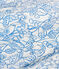Katoenen kinderjurk met korte mouwen en print blauw/blauw