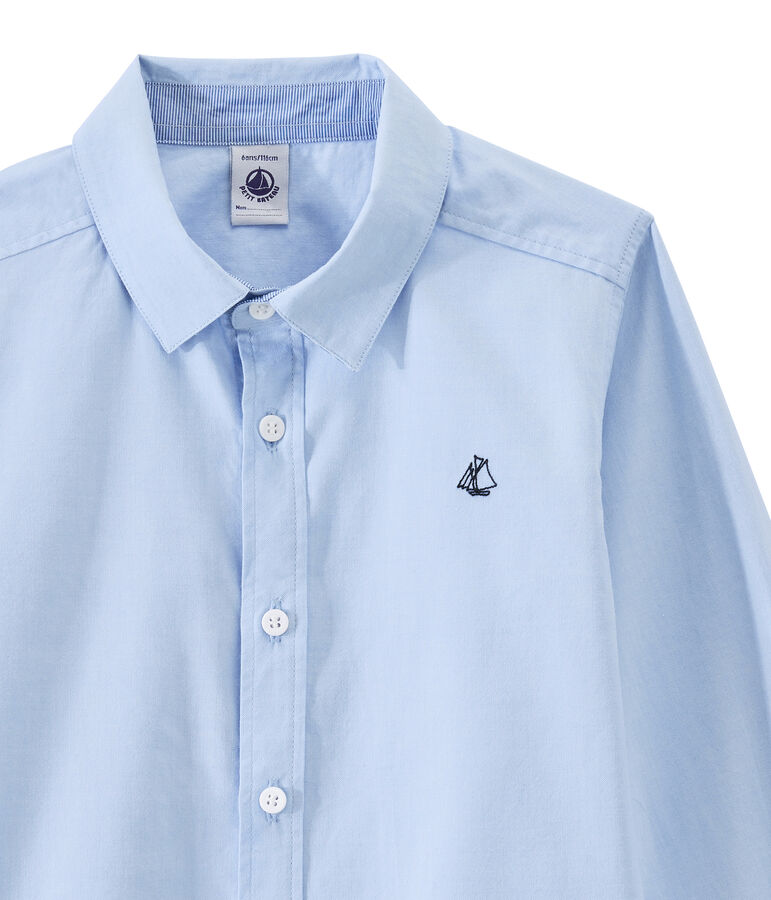 Chemise enfant gar&ccedil;on bleu