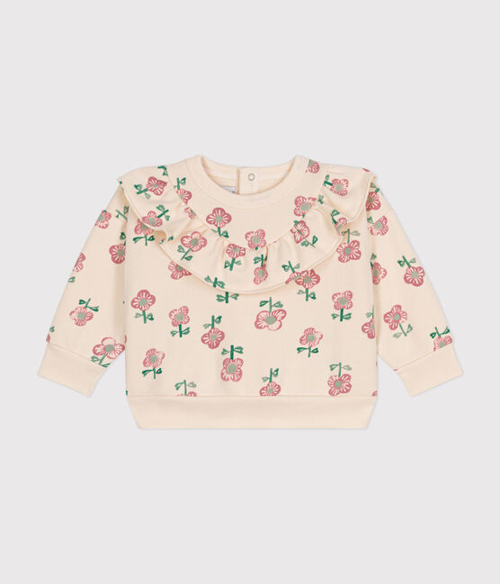 Sweatshirt en molleton bébé blanc AVALANCHE/ MULTICO