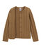 Vest in wol/katoen bruin BRINDILLE