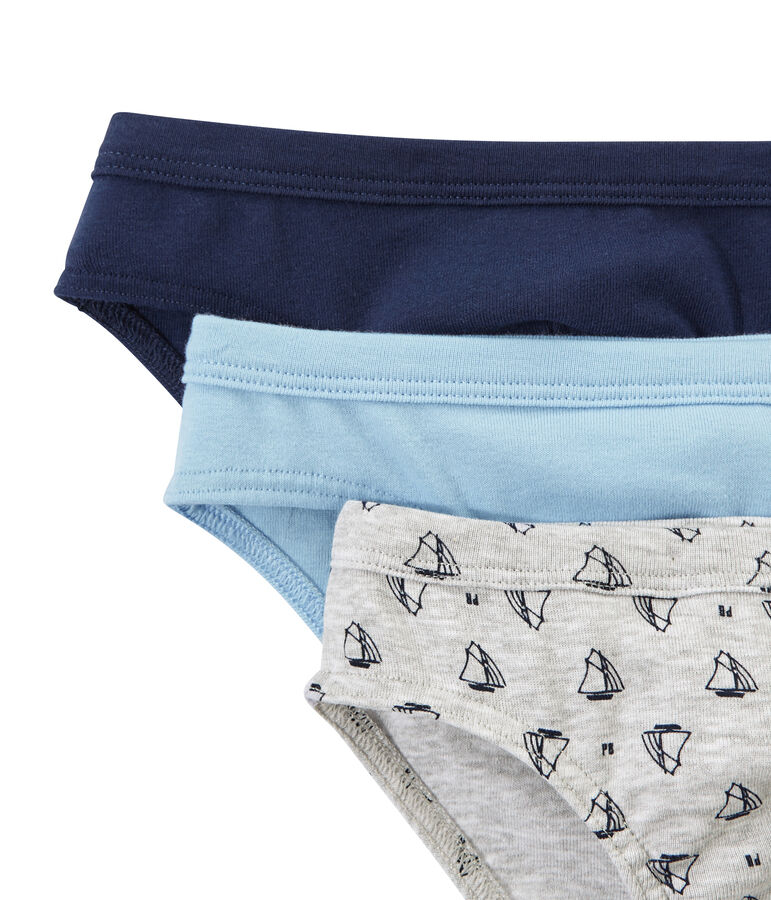 Lot de 3 slips gar&ccedil;on blanc