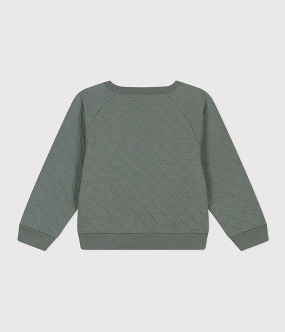 Sweatshirt en tubique matelassé enfant garçon vert THUYA