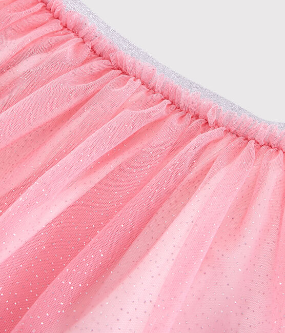 Rok van tule met lovertjes voor meisjes roze GRETEL/grijs ARGENT