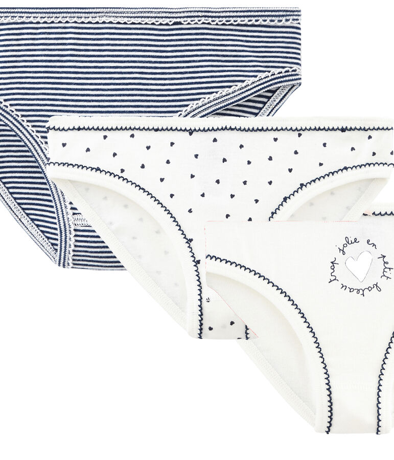 Drie meisjesonderbroeken multicouleur