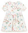 Robe manches courtes imprimée bébé fille blanc MARSHMALLOW/blanc MULTICO