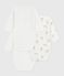 Set van katoenen babybody's met lange mouwen en print variante 1