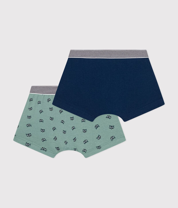 Set met twee boxershorts van katoen voor kinderen multicouleur