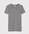 T-shirt col rond iconique en coton Femme bleu SMOKING/blanc MARSHMALLOW
