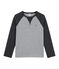 Tee-shirt garçon manches longues gris SUBWAY/noir CITY