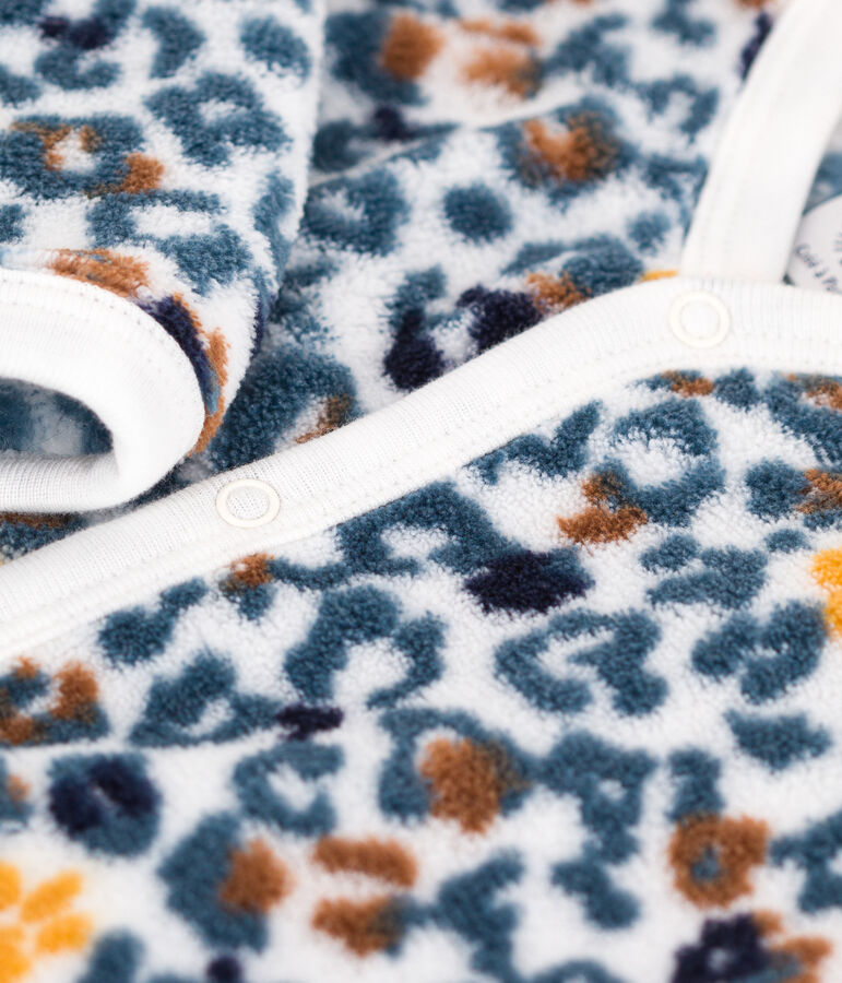 Fleece slaappakje voor baby's wit MARSHMALLOW/wit MULTICO