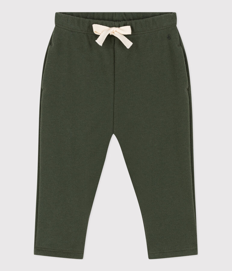 Broek in molton voor baby's groen