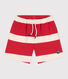 Katoenen kindershort met strepen