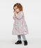 Robe manches longues bébé fille imprimée blanc MARSHMALLOW/blanc MULTICO