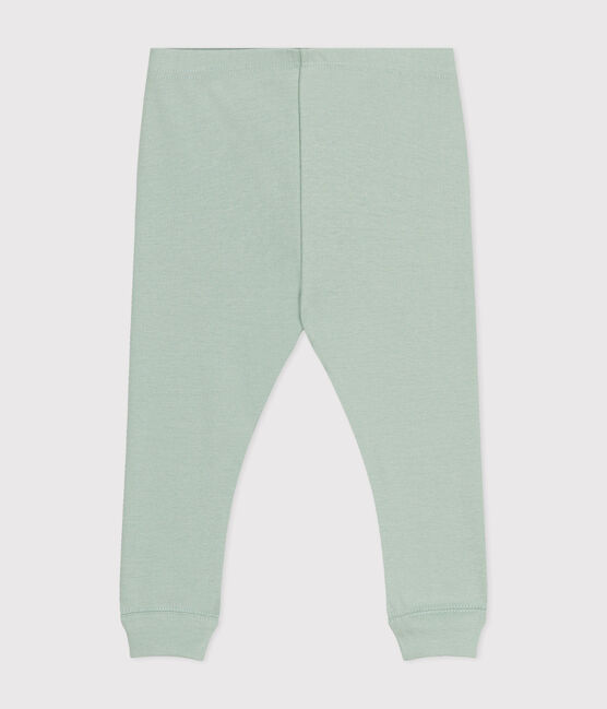 Legging en coton bébé vert HERBIER