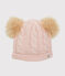 Meisjesmuts roze MINOIS/ ARGENT