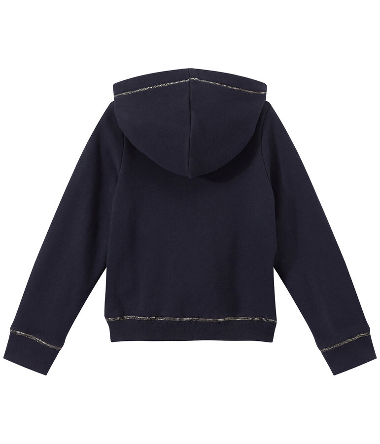 Hoodie met rits voor meisjes blauw SMOKING