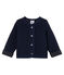 Cardigan van gewatteerde tubic babymeisje blauw SMOKING CN