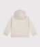 Sweatshirt zippé à capuche en tubique matelassé enfant fille / garçon beige MONTELIMAR CHINE