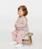 Robe legging imprimée bébé fille blanc MARSHMALLOW/blanc MULTICO