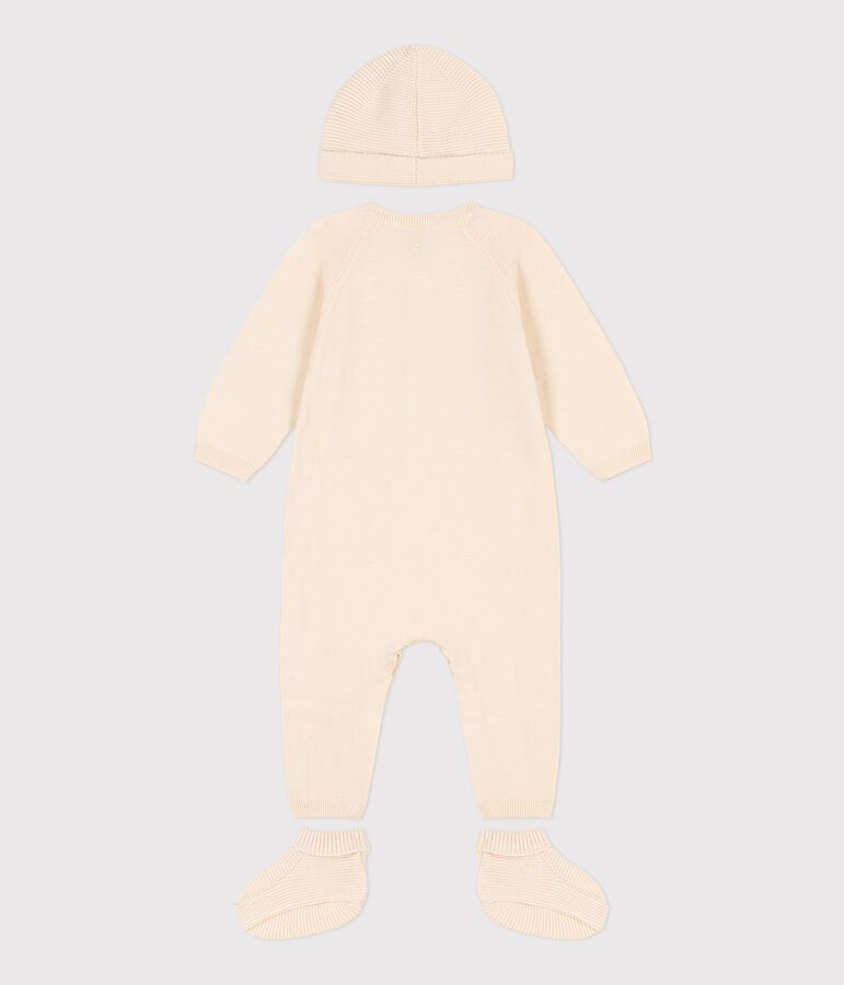 Coffret cadeau naissance en tricot multicouleur