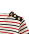 Marinière femme tricolore en jersey lourd beige COQUILLE/bleu SMOKING/ TERKUIT