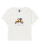 Tee-shirt manches courtes à motif bébé garçon blanc MARSHMALLOW