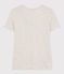 L'Iconique, effen katoenen T-shirt voor dames grijs BELUGA CHINE