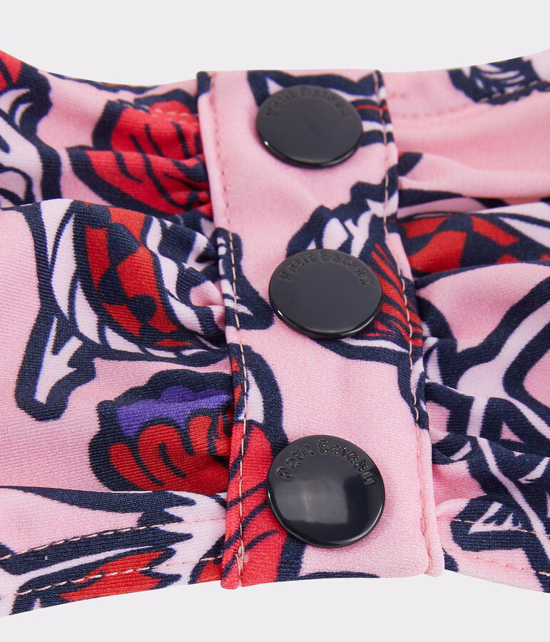 Milieuvriendelijke bikinitop roze PATIENCE/wit MULTICO