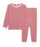 Pyjama petit garçon en côte rouge TERKUIT/blanc MARSHMALLOW