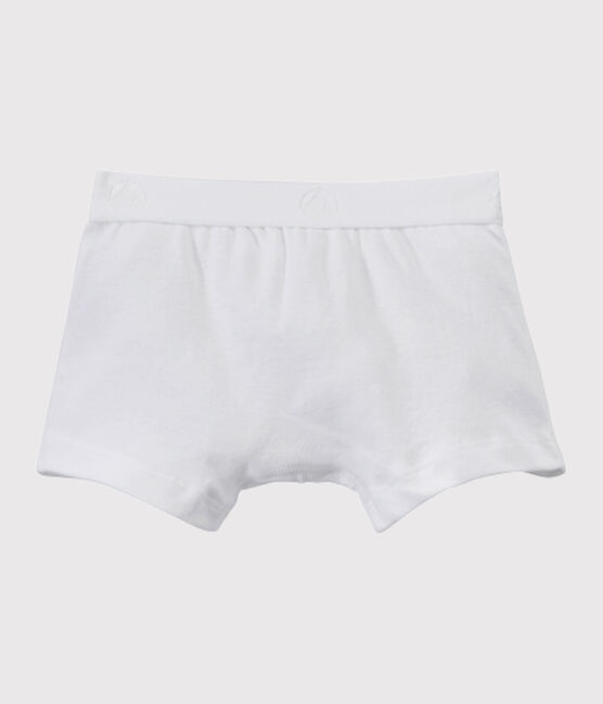 Boxer garçon uni blanc ECUME